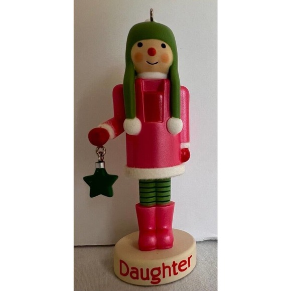 Ornament Hallmark Christmas‎ Dear Daughter Ornament 2013 Figural Girl Star New - Picture 1 of 8